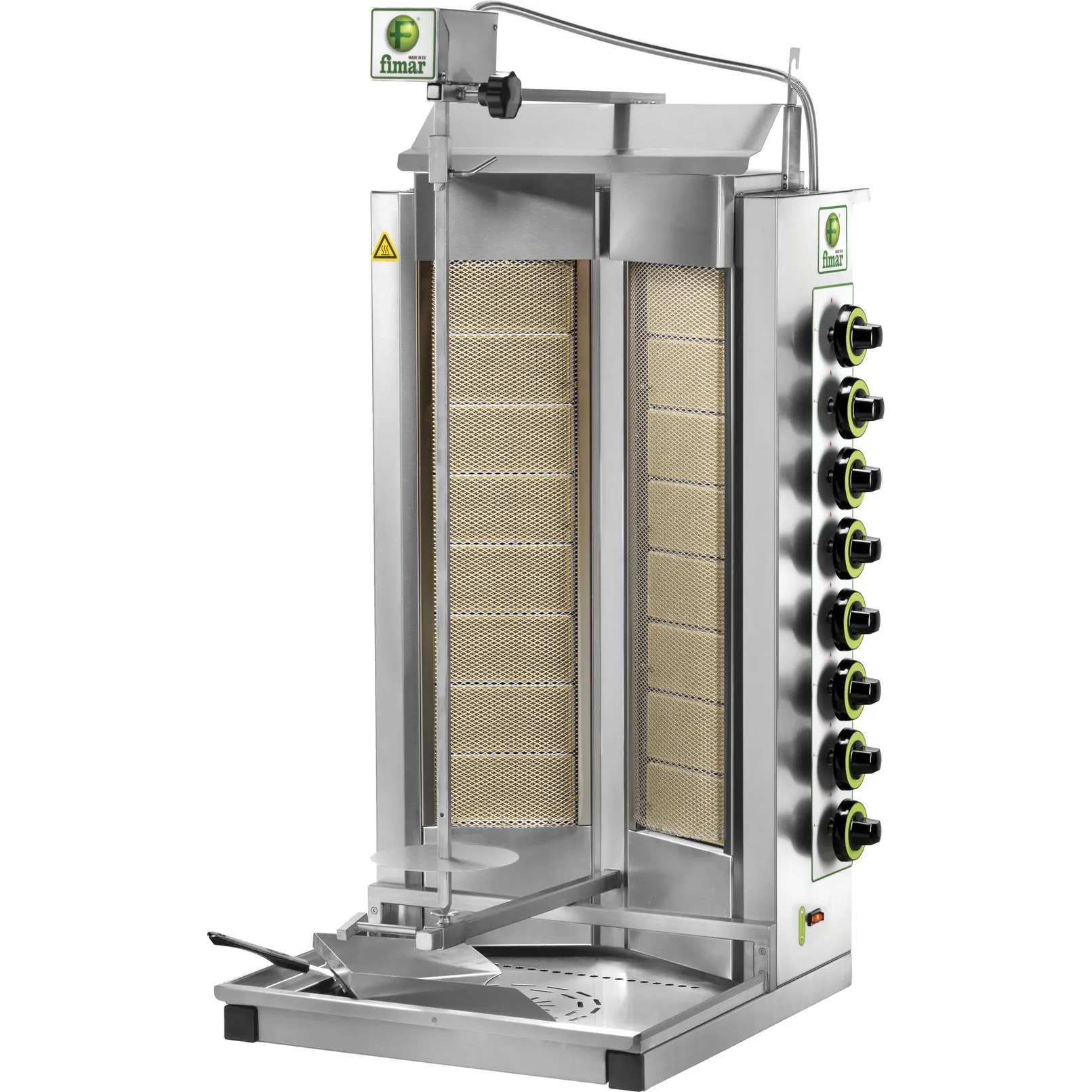 Aparat profesional pentru shaorma sau kebab alimentar cu gaz GYR80MD FIMAR 11 W , 220-240 V