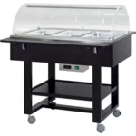 Blat cald cu incalzire uscata (fara apa) 2000 W Numarul de tavi 3 x GN1/1 - 200(h) mm
