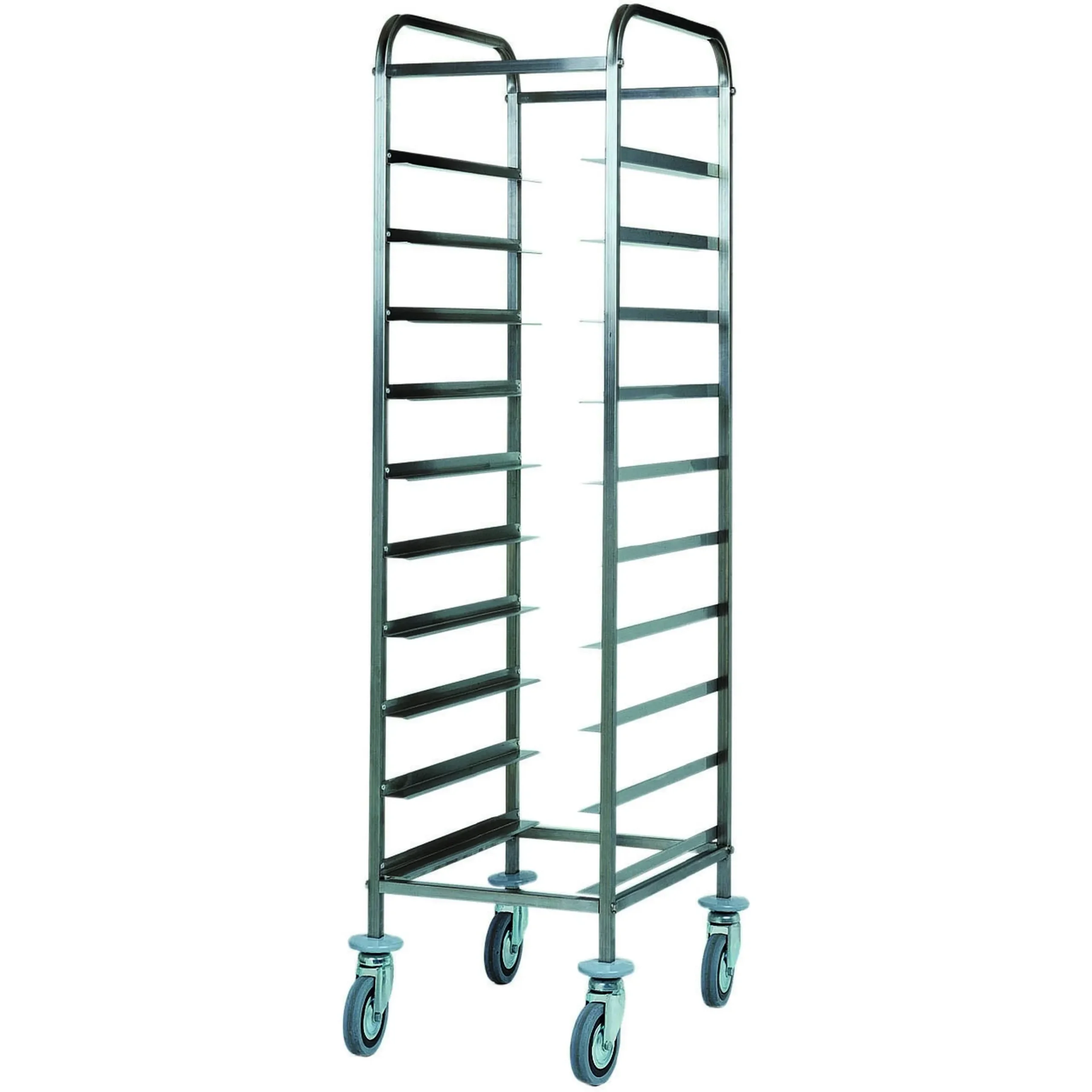 Carucior cu suport pentru tavi din inox Tavi 10 38 x 62 x 175(h) cm