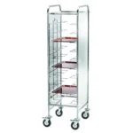 Carucior cu suport pentru tavi din inox Tavi 10 55 x 62 x 175(h) cm