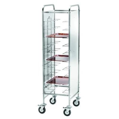 Carucior cu suport pentru tavi din inox Tavi 10 55 x 62 x 175(h) cm