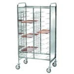 Carucior cu suport pentru tavi din inox Tavi 20 95 x 62 x 175(h) cm