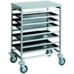 Carucior cu suport pentru tavi Tavi 8 tavi - 60 x 40 cm 52 x 72 x 94(h) cm