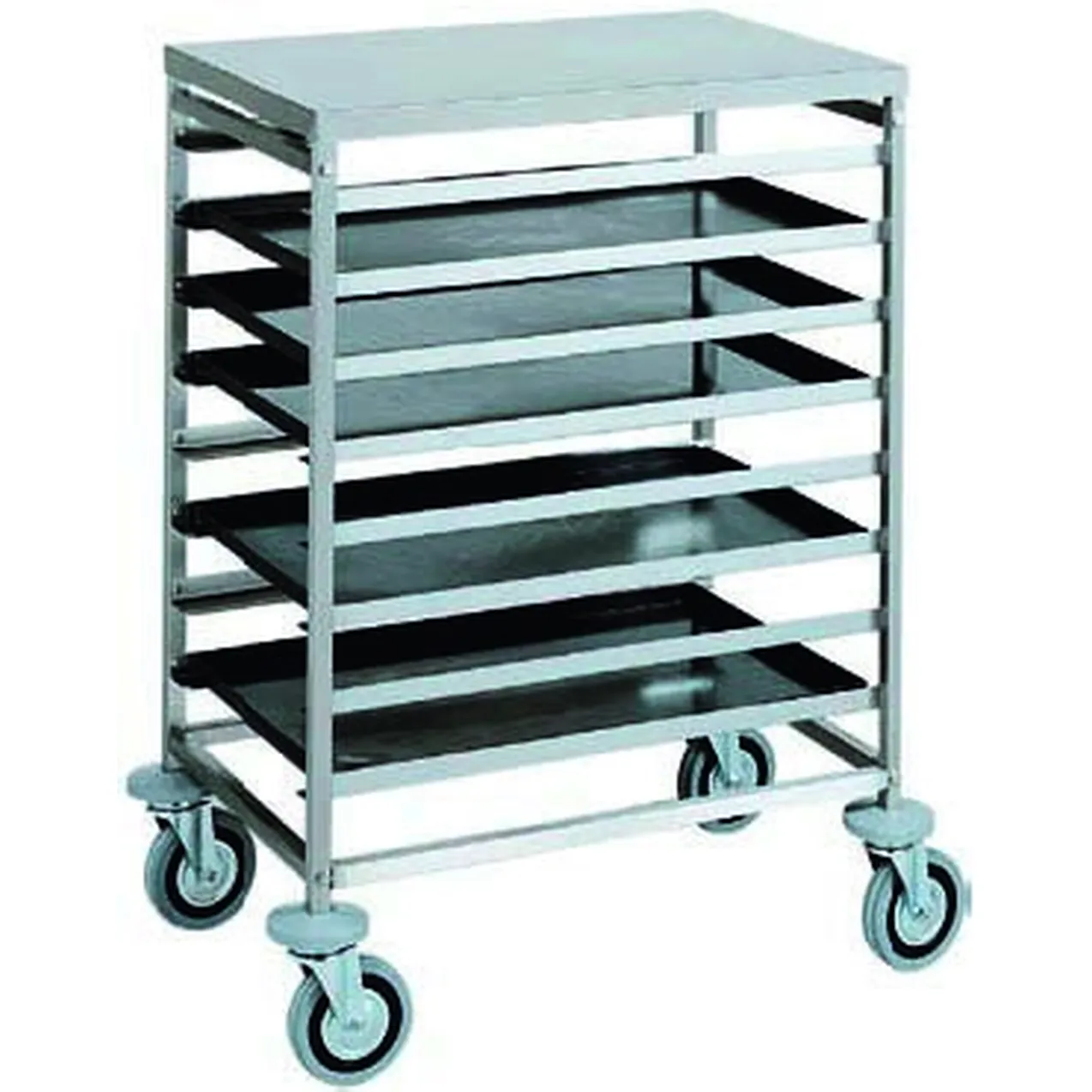 Carucior cu suport pentru tavi Tavi 8 tavi - 60 x 40 cm 52 x 72 x 94(h) cm