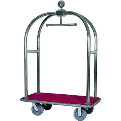 Carucior pentru bagaje si haine Culoare Baza rosie + cadru inox 124 x 64 x 190(h) cm