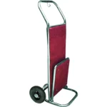 Carucior pentru bagaje si haine Culoare Baza rosie + cadru inox 56 x 70 x 120(h) cm