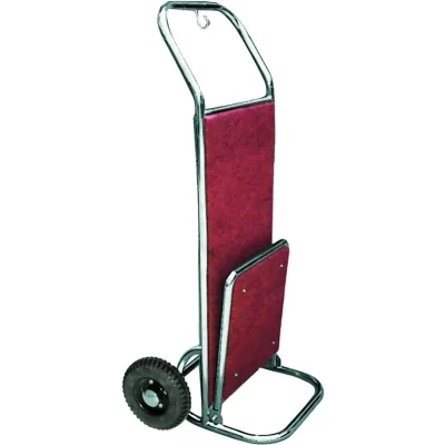 Carucior pentru bagaje si haine Culoare Baza rosie + cadru inox 56 x 70 x 120(h) cm