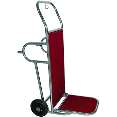 Carucior pentru bagaje si haine Culoare Baza rosie + cadru inox 56 x 83 x 123(h) cm