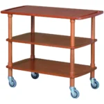 Carucior pentru servire din lemn Culoare Nuc 3 Rafturi 110 x 40 x 89(h) cm