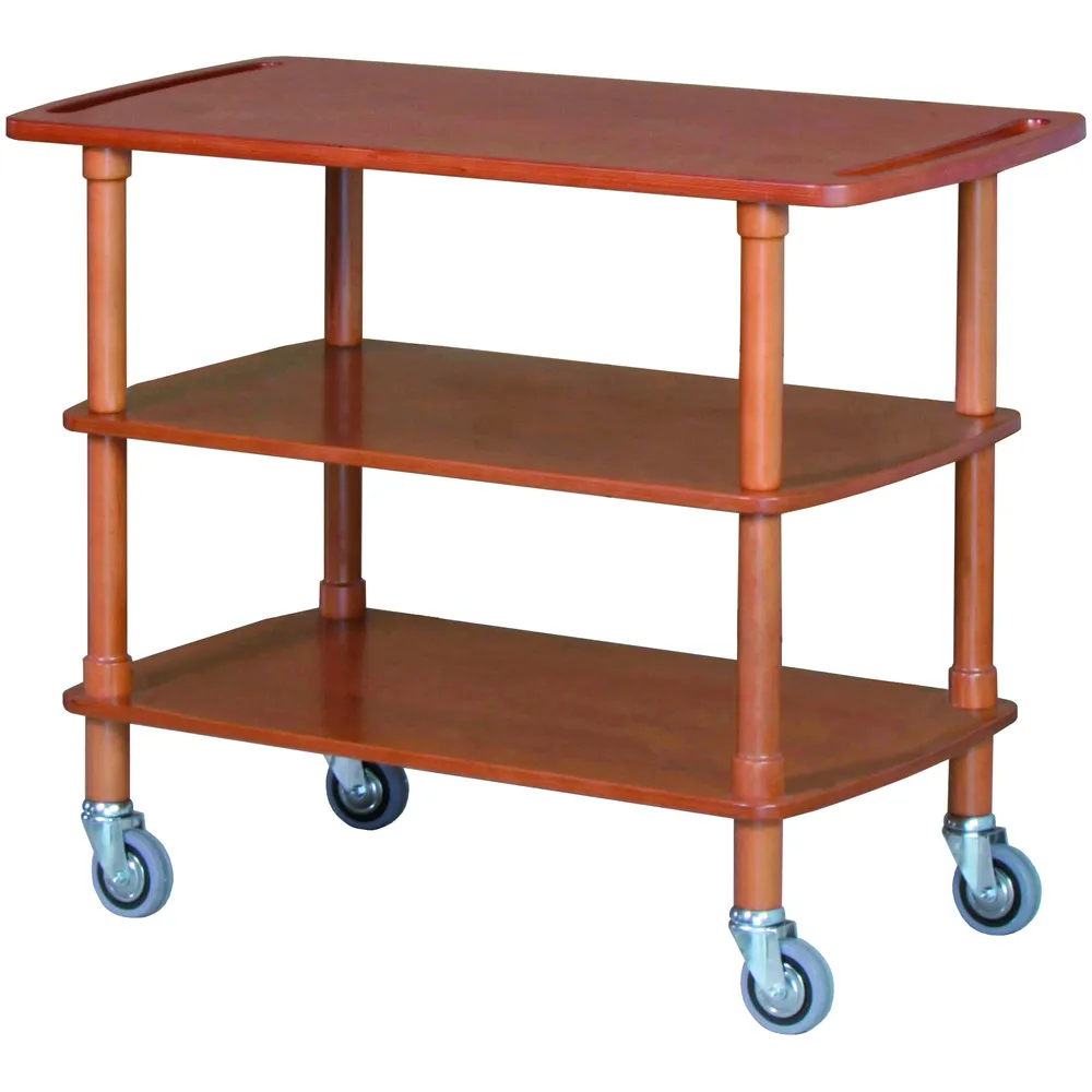 Carucior pentru servire din lemn Culoare Nuc 3 Rafturi 110 x 40 x 89(h) cm
