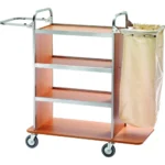 Carucior multifunctional materiale curatenie Culoare Nuc 110/143 x 50 x 123(h) cm