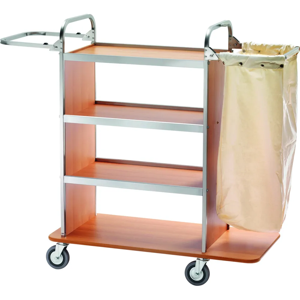 Carucior multifunctional materiale curatenie Culoare Nuc 110/143 x 50 x 123(h) cm