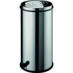 Cos de gunoi inox cu capac ø 41 x 71(h) cm - 80 L