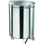 Cos de gunoi inox cu capac ø 46 x 70(h) cm - 100 L