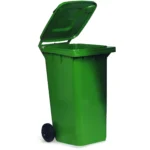 Cos gunoi cu capac VERDE 54 x 49 x 85(h) cm - 100 L