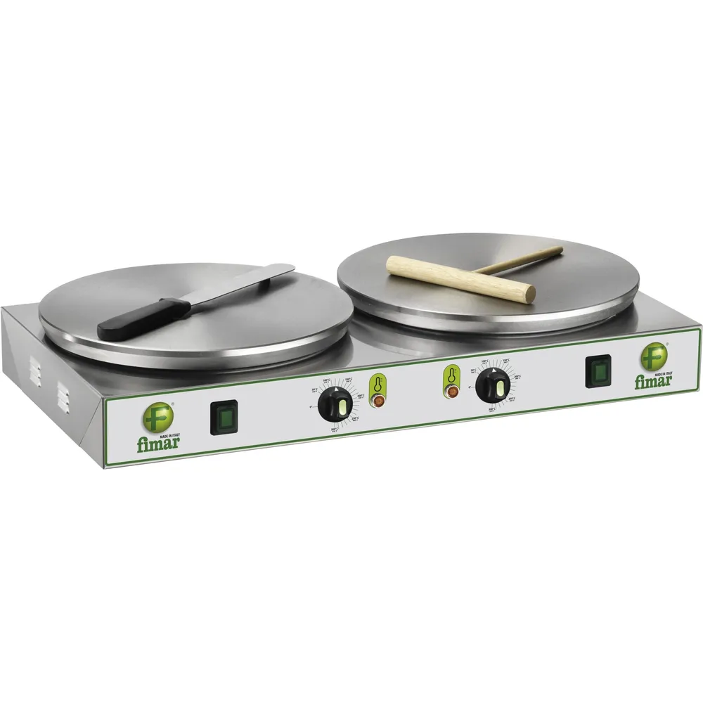 Crepiera profesionala dubla din inox cablu UK , 4800 w 50÷300 °c