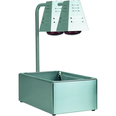 Lampa inflarosu, pentru mentinere preparate calde W 500 Numarul de tavi 2 BI4719D