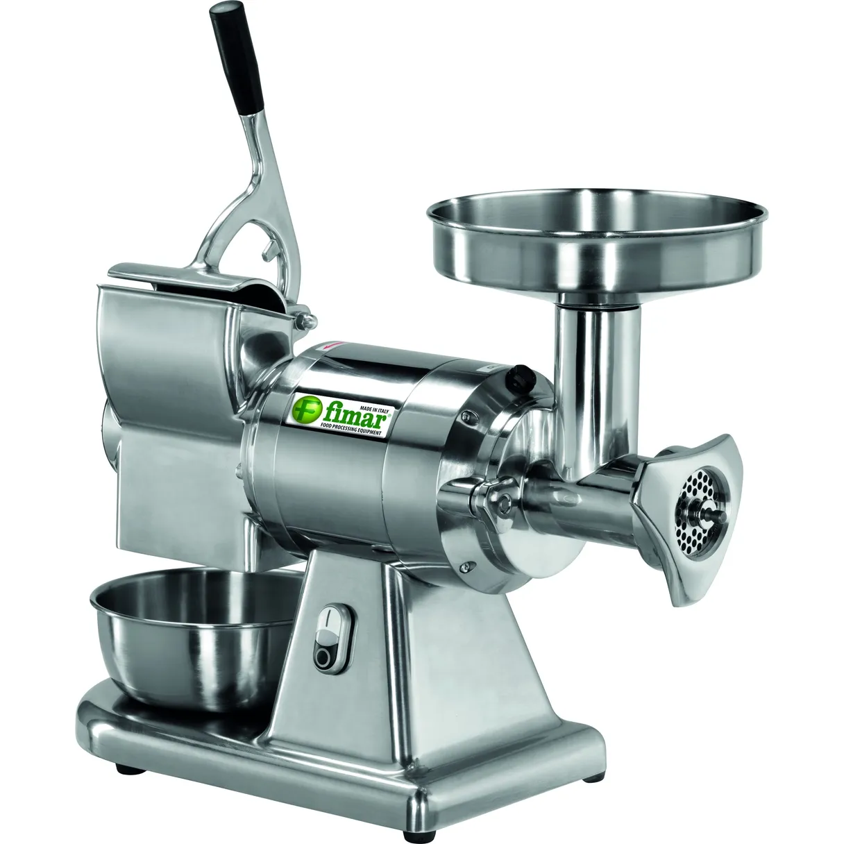 Masina Profesionala Multifunctionala Tocat Carne Si Razatoare Branzeturi Marca Fimar Productie Razatoare 40 Kg/H / Tocat Carne 100÷160 Kg/H Ab12Tq0I235M
