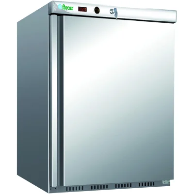 Mini frigider profesional din inox, capacitate 130 l, temperatura -2°C / +8°C