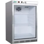 Mini frigider, Racitor profesional cu usa din sticla, capacitate 130 l, temperatura -2°C / +8°C
