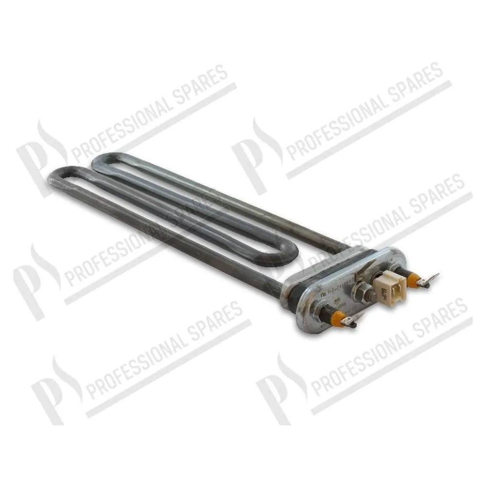 Rezistenta electrica 2400W 240V cu senzor de temperatura dim. 240x65 mm; flansa 81,5x28 mm; conexiune papuci 6,3 mm 803557P IPSO