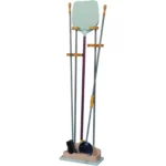 Suport de perete pentru palete si accesorii pizzerie 135(h) cm