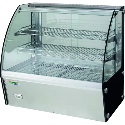 Vitrina calda pentru patiserie sau alte preparate cu grilaj 1100 W Numar de rafturi 2 88 x 58 x 67(h) cm