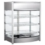 Vitrina calda pentru patiserie sau alte preparate cu grilaj 400 W Numar de rafturi 3 64,5 x 45 x 78,5(h) cm