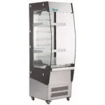Vitrina de prezentare cu geam curbat , 180 l , +2+10°C