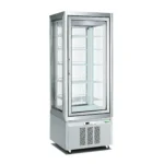 Vitrina frigorifica de prezentare cu 4 laturi pentru patiserie 420 l , -2°C / +15°C
