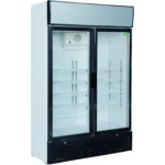 Vitrina frigorifica profesionala cu doua usi din sticla, capacitate 620 l, temperatura -2°C / +8°C