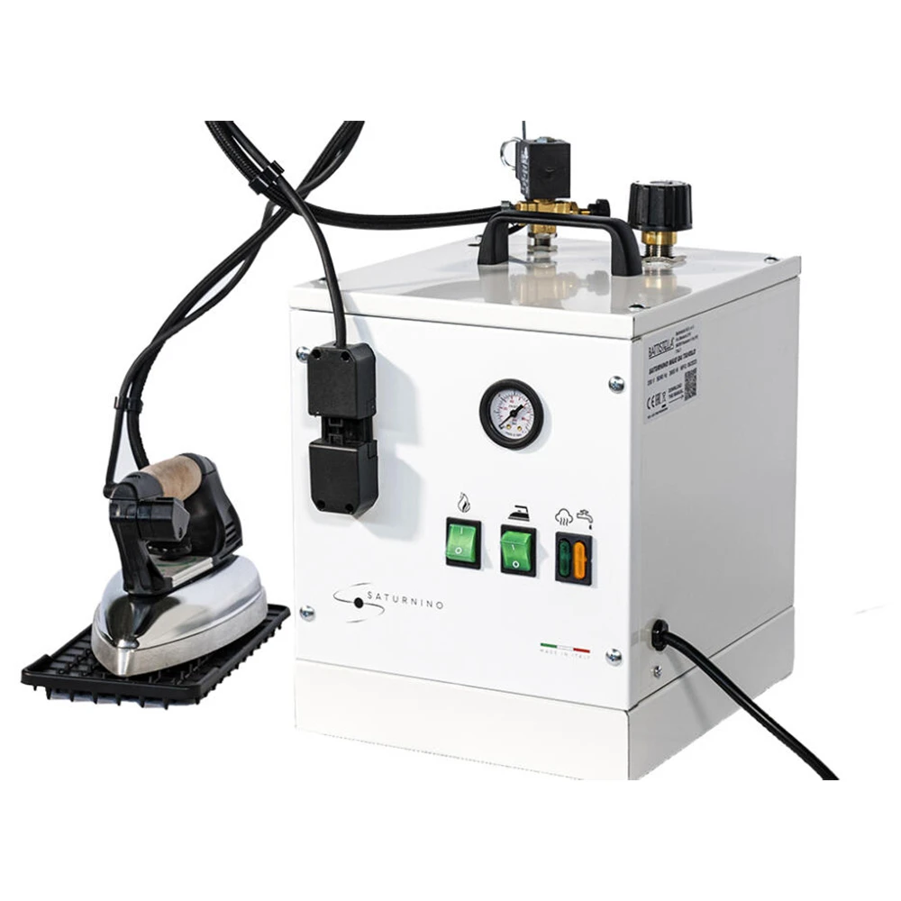 Stație de călcat cu abur SATURNINO MAXI Portabilă (de masă) – generator de abur 2600 W, boiler din inox 7 L, cu fier profesional EOS inclus - imagine 2