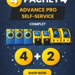 Pachet 4 Advance Pro Self-Service 4+2, Soluție completă cu sistem de plată și dozare automată